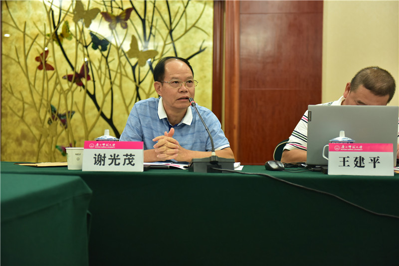 廣西文物保護(hù)與考古研究所信息資料研究室主任、研究員謝光茂發(fā)言（郭倩 攝）.JPG